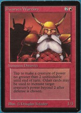 Dwarven Warriors Beta PLD Red Common MAGIC GATHERING CARD (ID# 247484) ABUGames