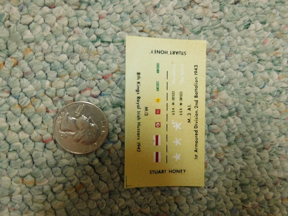 Matchbox decals 1/76 Stuart Honey XX43 - Image 1 of 1