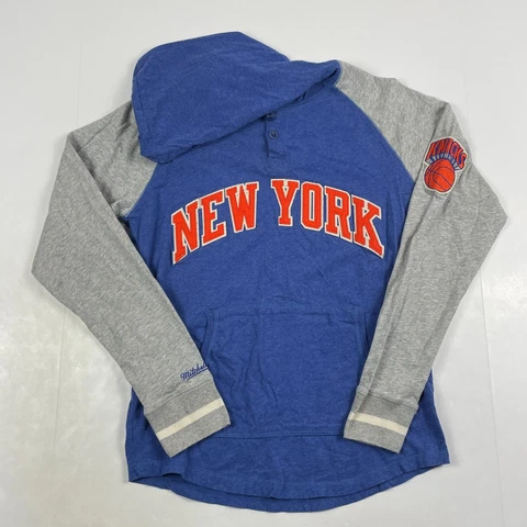 New York Knicks Sweatshirt Adult Small Blue NBA Basketball Hooded Pullover HWC Cover