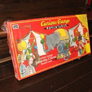 sigillato 1999 vintage Curious George Joins The Circus gioco da tavolo RoseArt USA - Foto 1 di 6