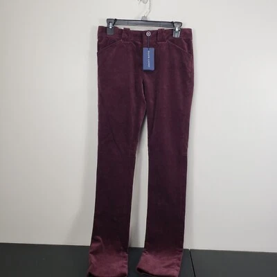 Новый с Ярлыками Ralph Lauren бордовое вино вельвет прямые брюки женщин 2 синий ярлык - Изображение 1 из 4
