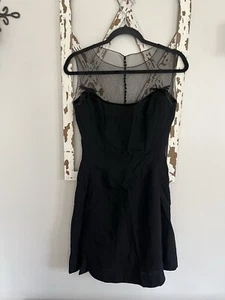 Vtg 50's Harvey Berin Karen Stark Sheer And Bow Detail Black Dress - Picture 1 of 10