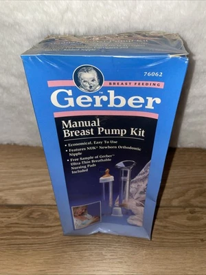 Kit extractor de leche manual Gerber 1991 vintage nuevo en caja sellada Foto 1 de 4