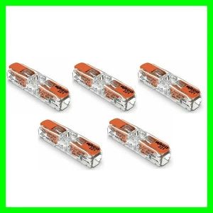 5 Stück WAGO 221-2411 Klemmen Durchgangsverbinder 0,2 bis 4 mm² - Bild 1 von 6