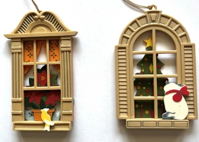 Adornos de colección Avon Peek A Book Cat Kitten 2 caras años 80’s Cat Lover Foto 1 de 4