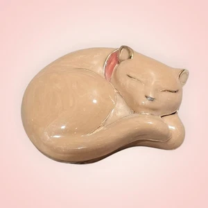 RARE Estee Lauder Beautiful Sleeping Kitten Solid Perfume Compact - Picture 1 of 6