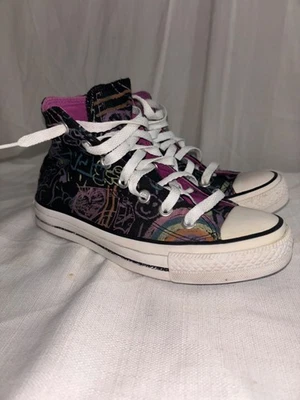 Zapatos de tiza Converse Chuck Taylor All-Star para mujer 7 zapatillas negras altas Foto 1 de 4