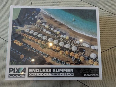 Pixa Code Endless Summer Chillin' On A Turkish Beach 1000 Piece Jigsaw Puzzle - Image 1 of 3