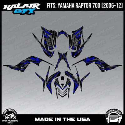 Graphics Kit for YAMAHA RAPTOR 700 (06-12) 16 MIL Prime Series - Blue Shift - Image 1 of 4