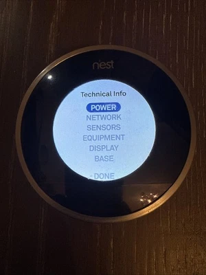 Google NEST 1st Generation Learning Programmable Thermostat Silver Good Working - Image 1 of 4