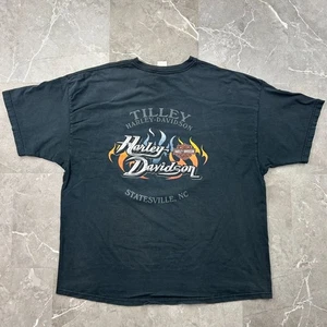 T-shirt vintage Harley Davidson grafica uomo 3XL manica corta tasca camicia Carolina - Foto 1 di 10