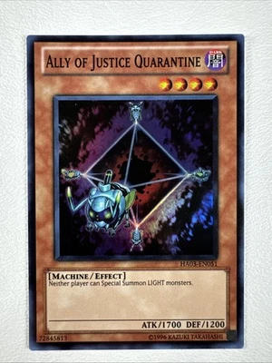 Ally of Justice Quarantine - LP Unlimited Hidden Arsenal 3 #HA03-EN051 2010 - Image 1 of 2