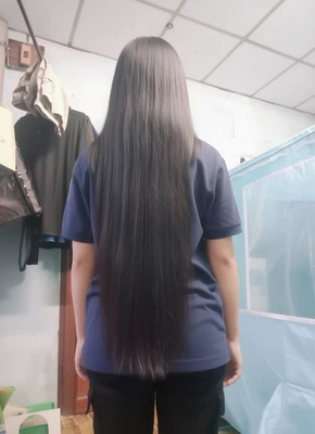 Cola de caballo cabello humano real 1472 - 20 pulgadas, 55 gramos Foto 1 de 4