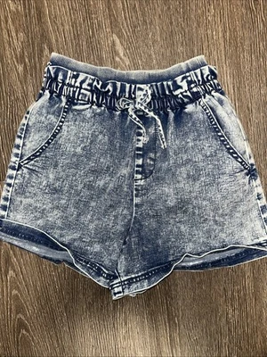 Habitual 牛仔式弹性腰短裤 14 码 — 第 1/4 张图片
