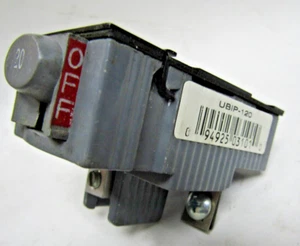 ✌️NEW UBIP 20 AMP SINGLE POLE PUSHMATIC CIRCUIT BREAKER - Picture 1 of 3