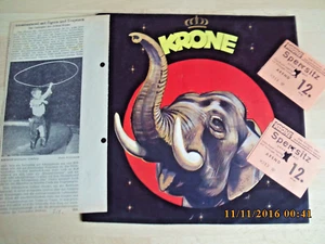 CIRCUS KRONE - SAISON-PROGRAMMHEFT BERLIN 1958 - 22 SEITEN FOTOS UND TEXTE!! - Bild 1 von 9