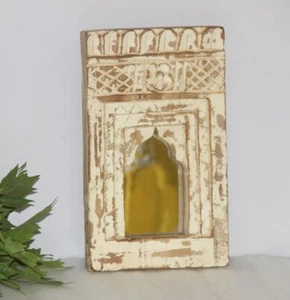 Vintage Holz Wandbehang Wohndeko Spiegelrahmen original alt fein handgeschnitzt - Bild 1 von 7