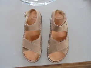 FINN COMFORT Damenschuhe Sandalen Leder Gr.41 D Klettverschluß WIE NEU! - Bild 1 von 8