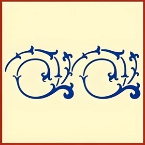 BORDER SCROLL -NEW FRENCH STENCIL! -The Artful Stencil - Picture 1 of 6