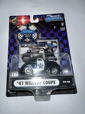 Muscle Machines 2004 Police Dept. 1941 Willys 41 Coupe Law Enforcement 04-46 NEW - Image 1 of 2
