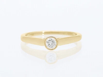 Top Preis Verlobung Ring Solitaire Brillant 585 Gelb Gold Wert: 1.500,- EUR Deta - Bild 1 von 4