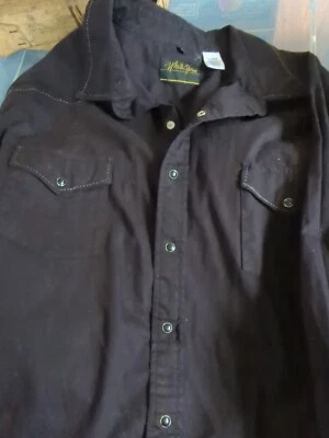 Винтажная вестерн-рубашка 90-х с белой лошадью размер XXL Pearl Snap родео черная - Изображение 1 из 4