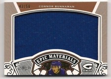 Connor Bunnaman 2016 Leaf Genesis Epic Materials Game Used Jersey /50