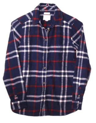 BLUSA DE FRANELA AMERICAN EAGLE OUTFITTERS mujer talla XS azul marino rojo blanco cuadros Foto 1 de 4