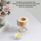 Candle Holder Wooden Candlestick Decorative Display Stand Kit With Metal Rmm