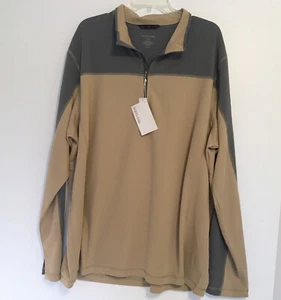Neu mit Etikett North End 1/4-Reißverschluss Trainingspullover Oberteil Herren 3XL leicht steinfarben graphit - Bild 1 von 9