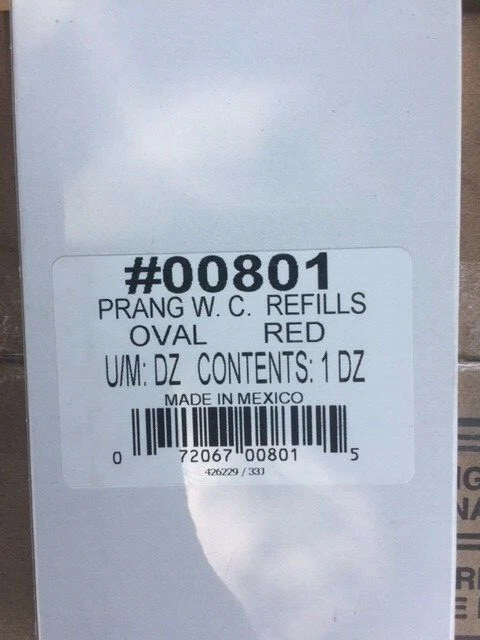 Полувлажняющая заправка акварельных красок Prang, овальная сковорода, красная, 12 кастрюль (новая) - Изображение 1 из 1