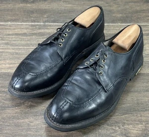 Zapatos de golf Footjoy vintage para hombre 10,5 D cuero negro punta dividida clásicos gira - Imagen 1 de 10
