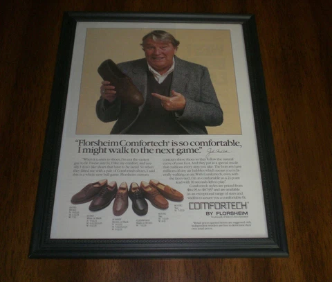 JOHN MADDEN FLORSHEIM SHOES FRAMED AD PRINT Cover