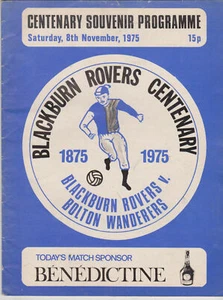 Programm / Programma Blackburn Rovers v Bolton Wanderers 08-11-1975 Centenary! - Bild 1 von 1