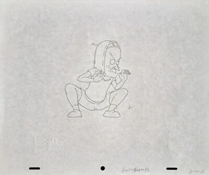 Estampilla de Beavis and Butt-Head Cornholio Original Animación Producción Arte MTV - Imagen 1 de 3