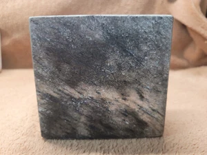 Slate Toothpaste and Toothbrush Holder Masculine neutral stone black gray plain - Picture 1 of 13