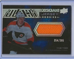 2021-22 SPX #ORJ-CY Cam York (RC) -Black Obsidian Jersey 354/399-Flyers - Picture 1 of 2