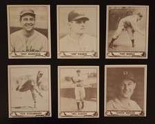 (6) 1986 TCMA 1940 PLAY BALL REPRINT BROOKLYN DODGERS 