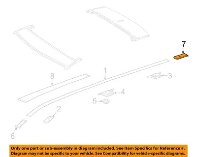 JAGUAR OEM 17-18 F-Pace Exterior-Roof-Rear Cap Right T4A11976LML - Image 1 of 2