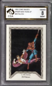 1990 Comic Images Spider-Man Team-Up #35 Falcon - CGA 8 NM/MT - Picture 1 of 3