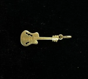 Vintage 14k Gold Guitar Charm - Picture 1 of 2
