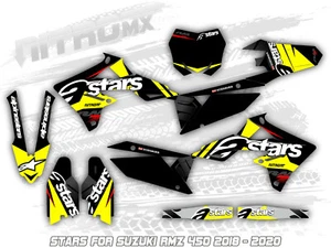 NitroMX Graphics Kit for SUZUKI RMZ 450 2018 2019 2020 Motocross Decals Stickers - Picture 1 of 1