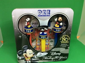 DISNEY LIMITED EDITION PEZ MICKEY 80 YRS COLLECTION W/VINTAGE MICKEY POSTER - Picture 1 of 5