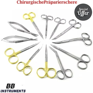 "Chirurgische Scheren Set – Gewebe-Dissektion, Präparierschere, Iris & Fadensche - Bild 1 von 13