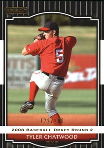 2008 Razor Signature Series Black #64 Tyler Chatwood /200