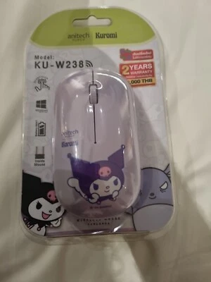Sanrio Character Kuromi Bluetooth Mouse Purple New Sealed Antitech - Image 1 of 4