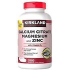 Kirkland Signature Expect More Calcium Citrate Magnesium and Zinc, 500 Tablets