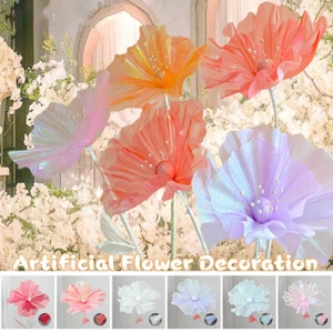 Grande Espositore da Terra Artificiale Realistico Fiori di Seta Decorazione Festa Fiori Finti - Foto 1 di 33