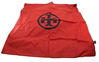 Bolsa antipolvo Tory Burch naranja/rosa con logotipo para bolso de mano 21 x 21" pulgadas Foto 1 de 4