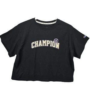 Champion Authentic Athleticwear Black Short Sleeve T-shirt Purple Champion 2XL - Picture 1 of 7
